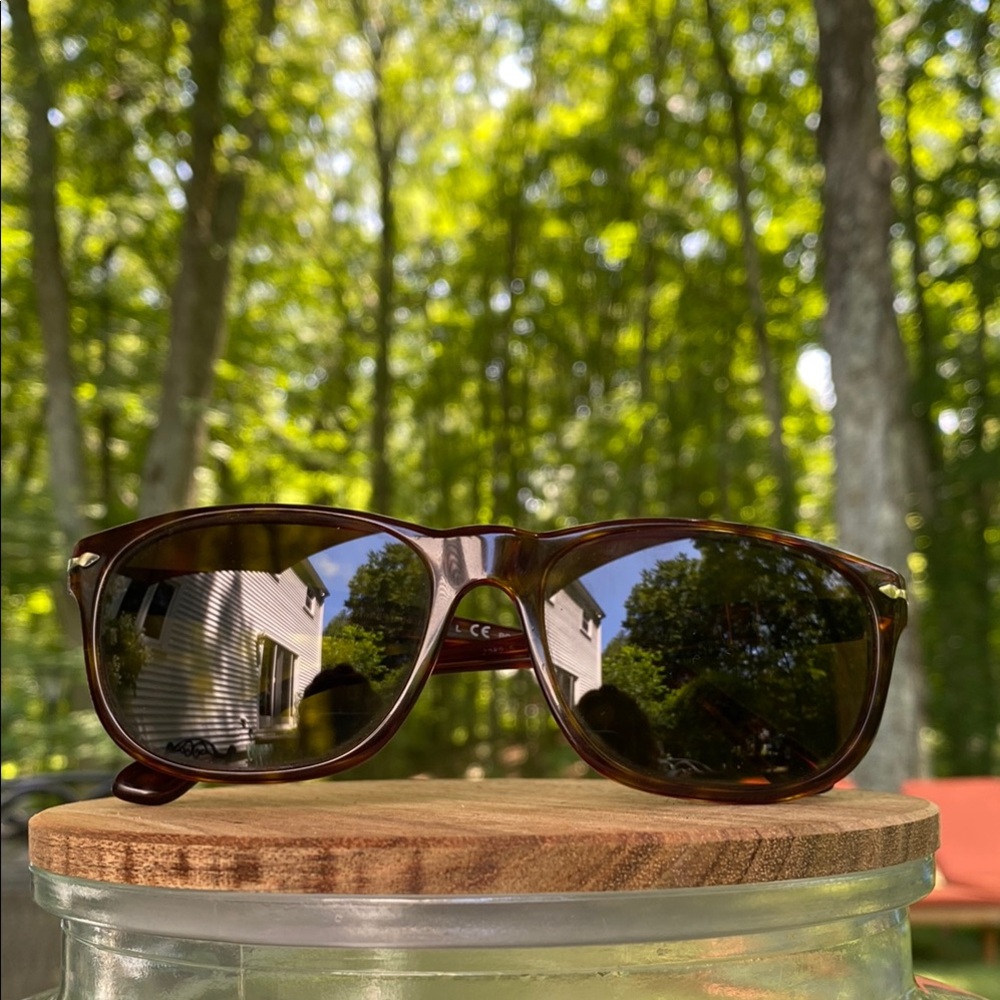 Persol Tortoise Sunglasses with Black Case